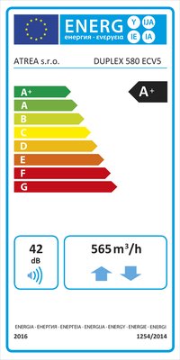 DUPLEX 580 ECV5 Energy label